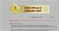 Desktop Screenshot of croehnchen-klub.de