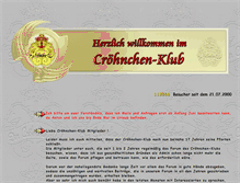 Tablet Screenshot of croehnchen-klub.de